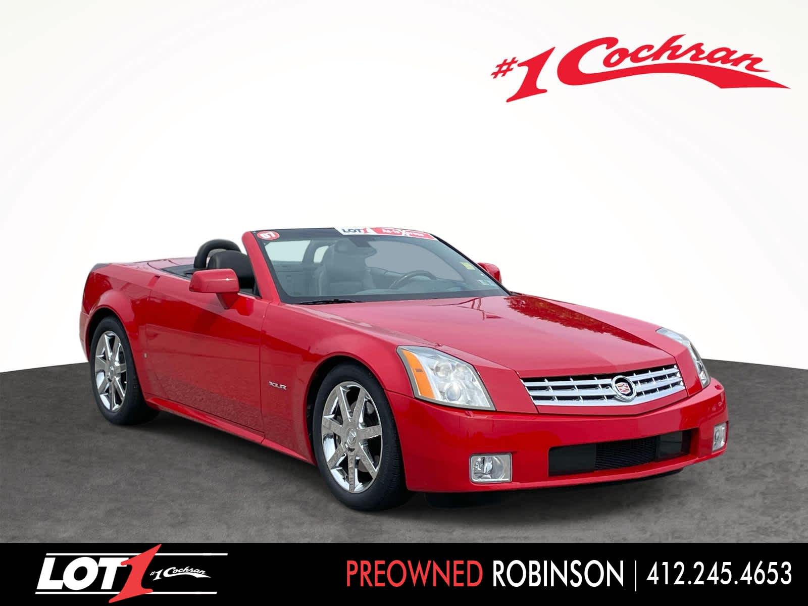 Passion Red 2007 Cadillac XLR Convertible Rear-Wheel Drive Automatic