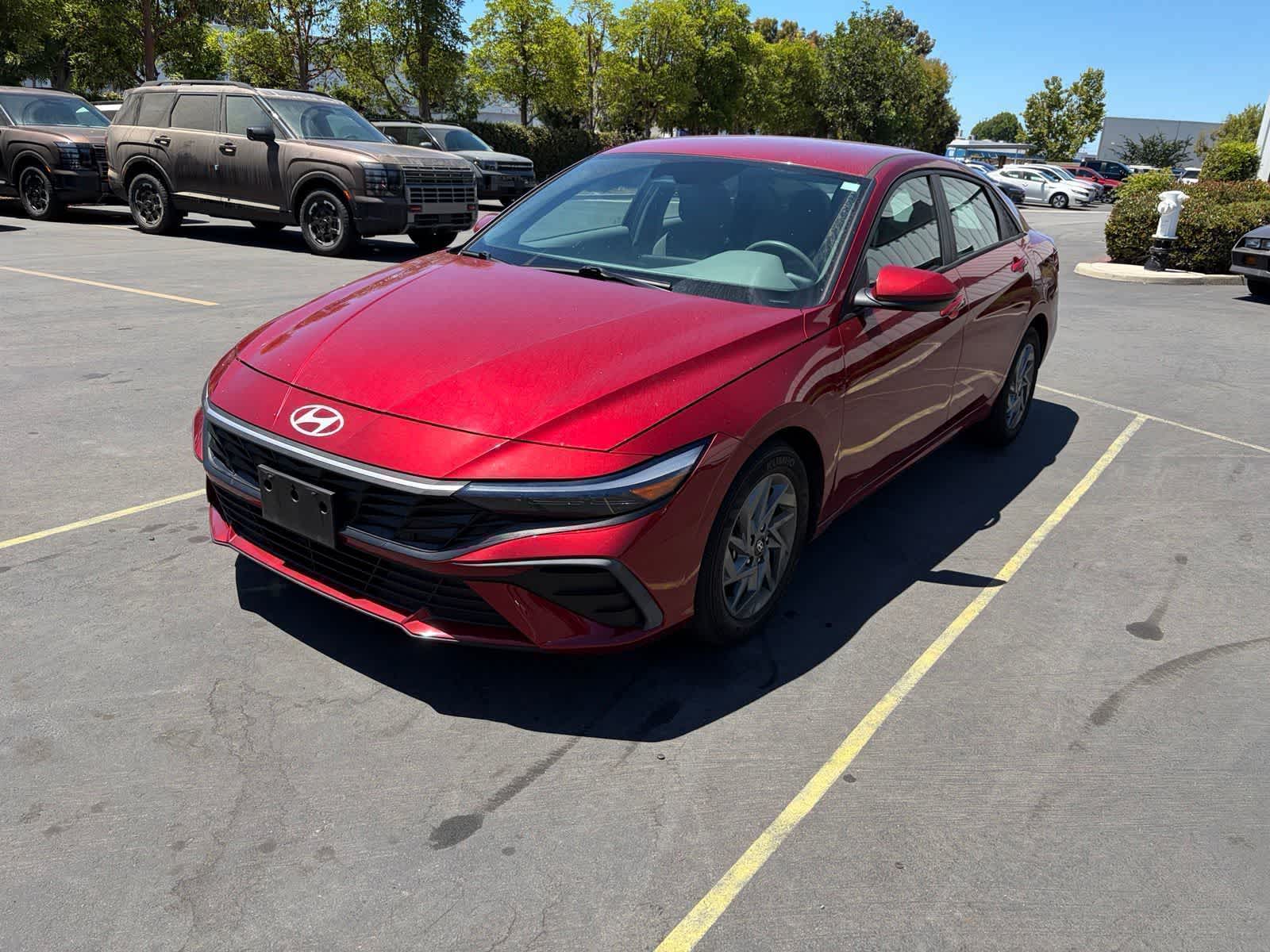 Ultimate Red 2024 Hyundai Elantra Sedan Front-Wheel Drive Continuously Variable Transmission