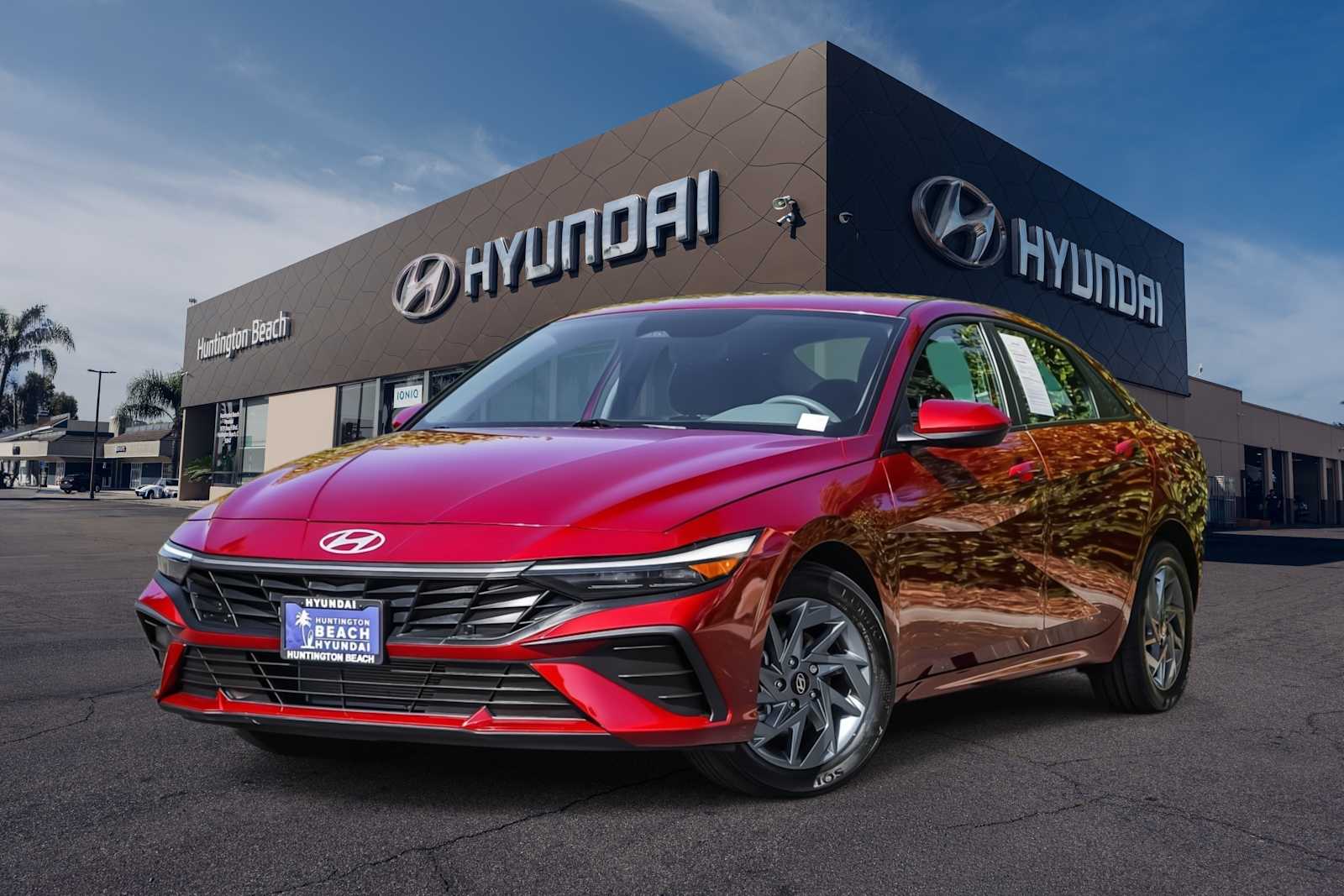 Ultimate Red 2024 Hyundai Elantra Sedan Front-Wheel Drive Continuously Variable Transmission