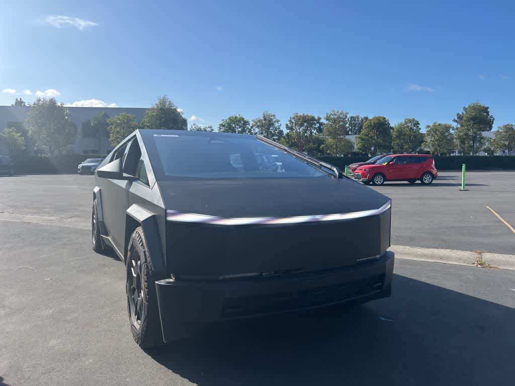 Silver 2024 Tesla Cybertruck Crew Cab AWD Pickup Truck All-Wheel Drive 1-Speed Automatic