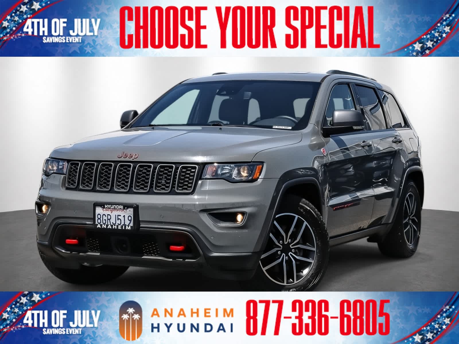 Sting-Gray Clearcoat 2019 Jeep Grand Cherokee SUV / Crossover Four-Wheel Drive 8-Speed Automatic