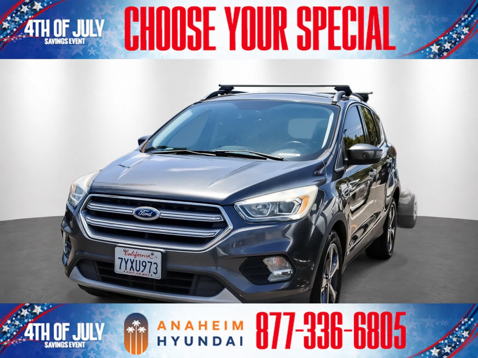 Gray (Magnetic Metallic) 2017 Ford Escape SUV / Crossover Front-Wheel Drive 6-Speed Automatic
