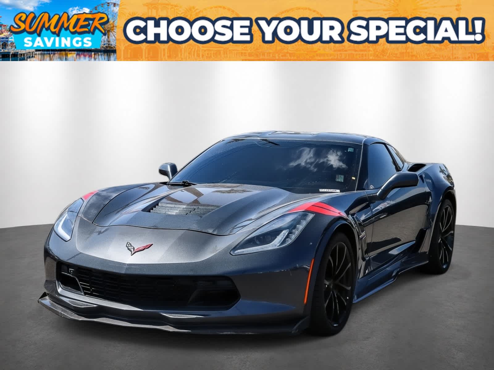 Watkins Glen Gray Metallic 2017 Chevrolet Corvette Coupe Rear-Wheel Drive 8-Speed Automatic