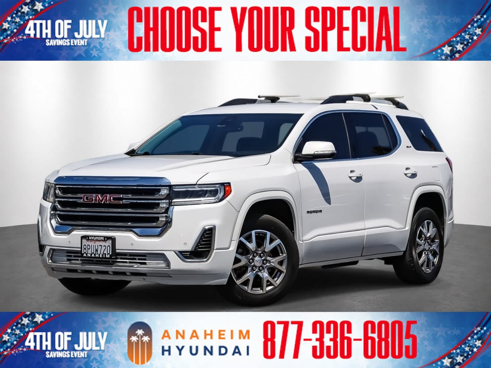 Summit White 2020 GMC Acadia SUV / Crossover Front-Wheel Drive 9-Speed Automatic