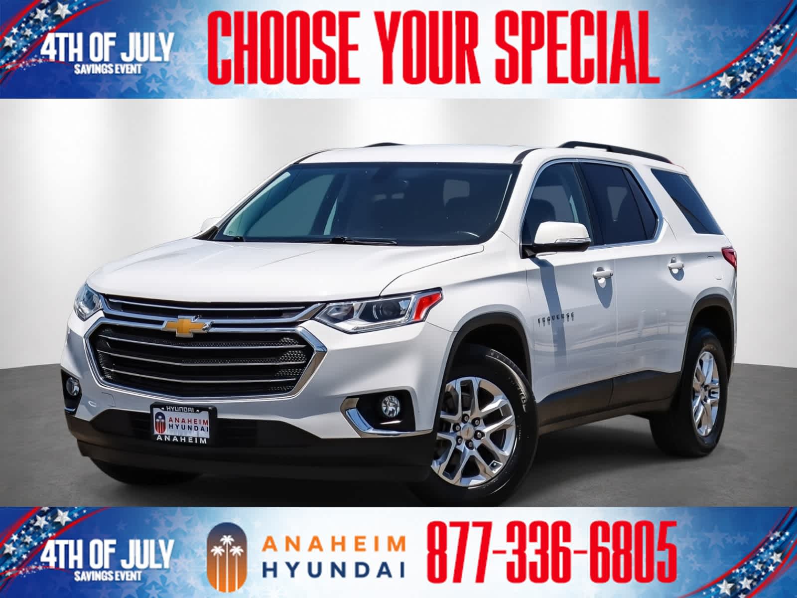 Summit White 2020 Chevrolet Traverse SUV / Crossover Front-Wheel Drive 9-Speed Automatic