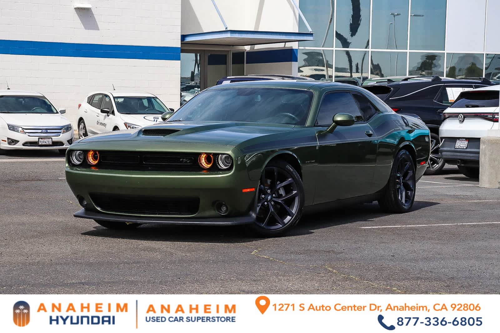 F8 Green 2021 Dodge Challenger R/T RWD Coupe Rear-Wheel Drive 8-Speed Automatic