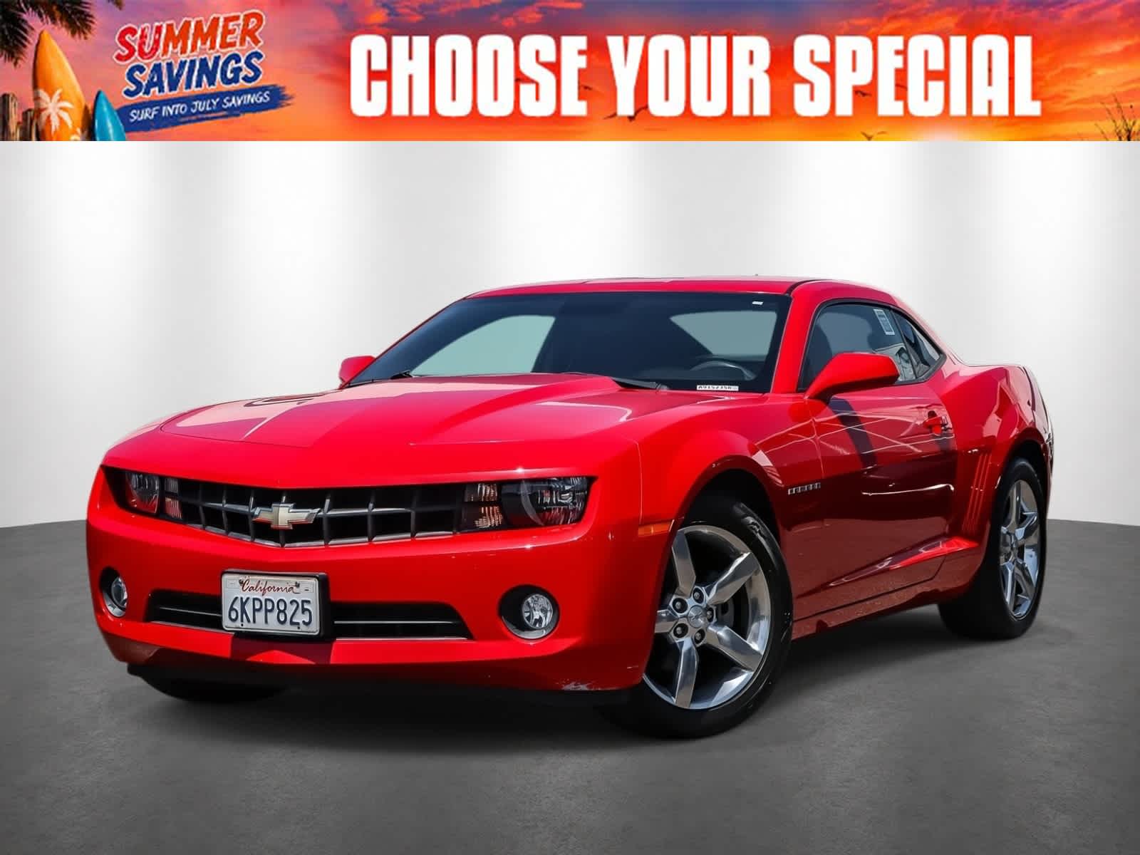 Victory Red 2010 Chevrolet Camaro Coupe Rear-Wheel Drive 6-Speed Automatic