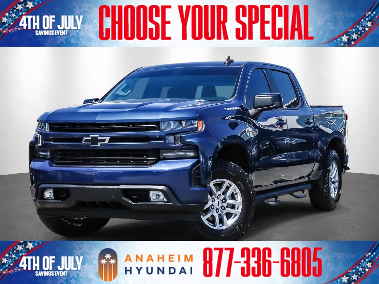 Northsky Blue Metallic 2021 Chevrolet Silverado 1500 Pickup Truck 4X2 Automatic