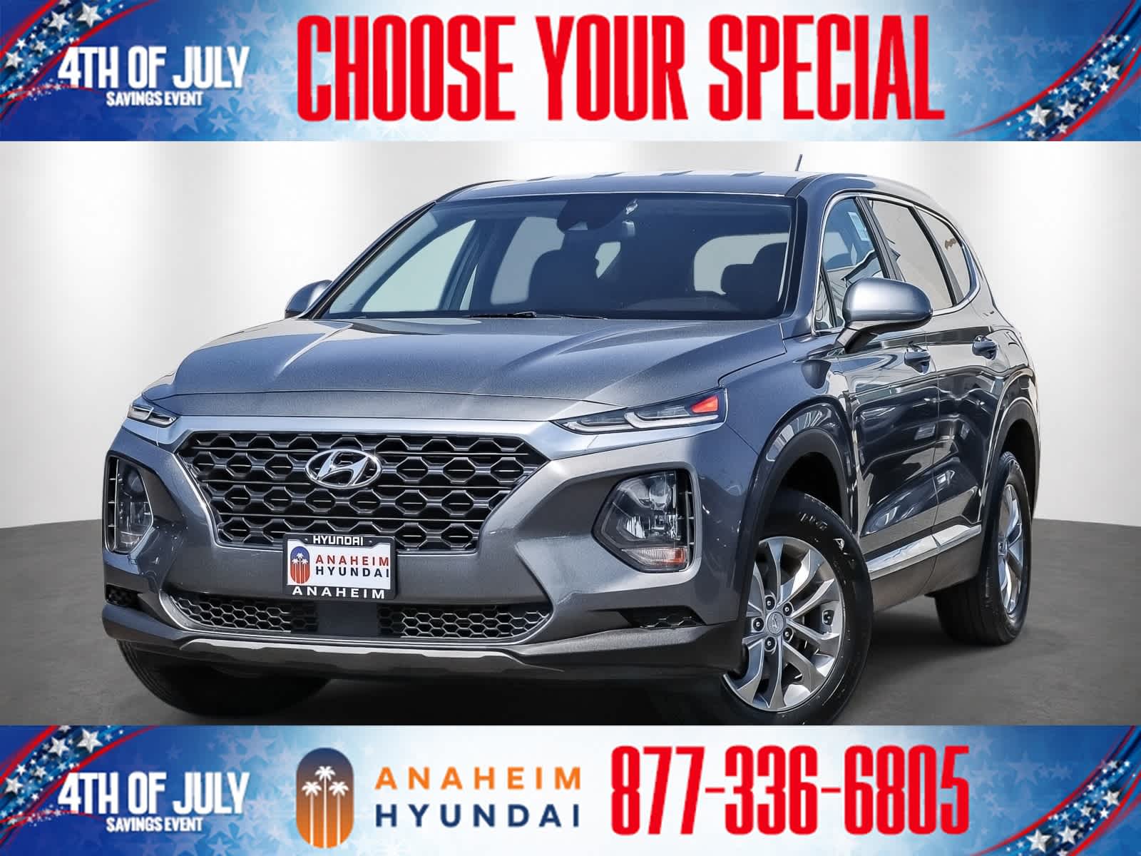 Machine Gray 2019 Hyundai Santa Fe SUV / Crossover All-Wheel Drive 8-Speed Automatic