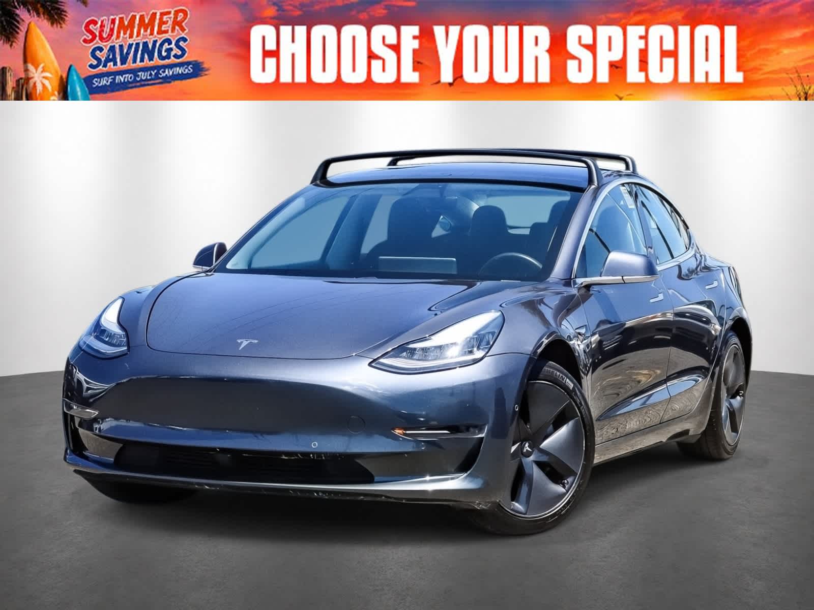 Gray 2020 Tesla Model 3 Sedan All-Wheel Drive 1-Speed Automatic