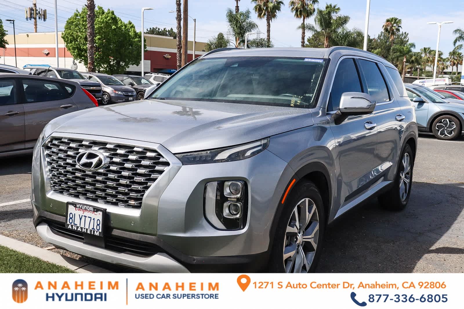 Lagoon Silver 2020 Hyundai Palisade SEL FWD SUV / Crossover Front-Wheel Drive 8-Speed Automatic