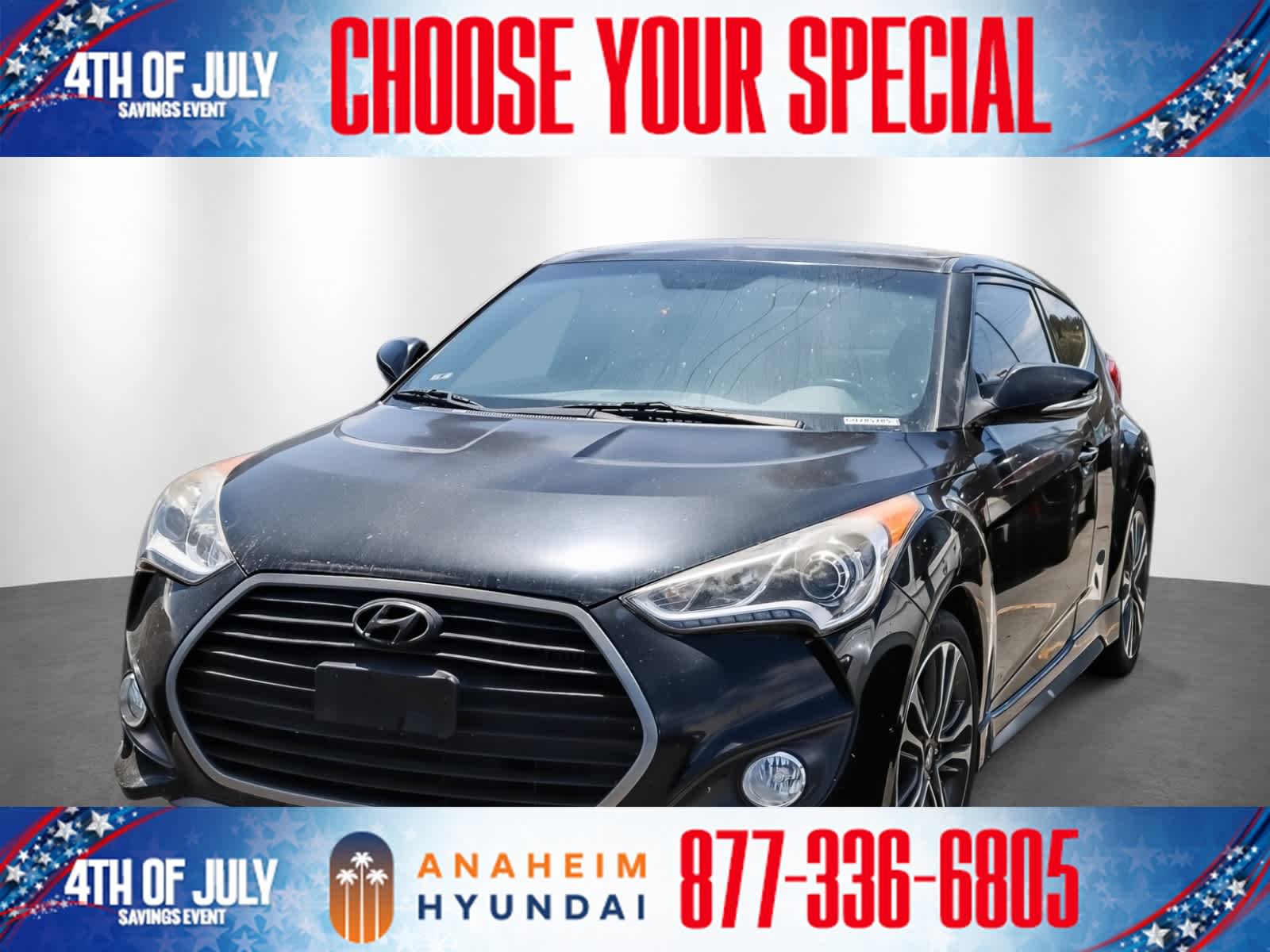 Ultra Black 2016 Hyundai Veloster Coupe Front-Wheel Drive 6-Speed Manual