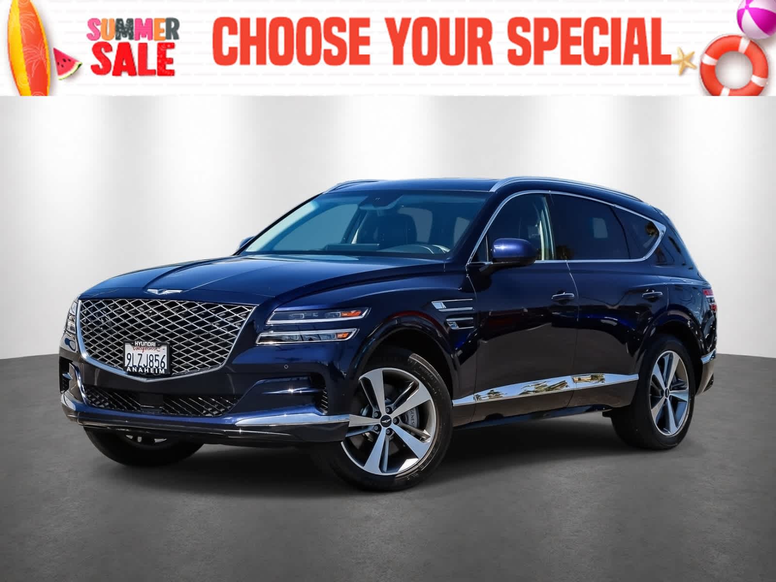 Capri Blue 2024 Genesis GV80 8-Speed Automatic