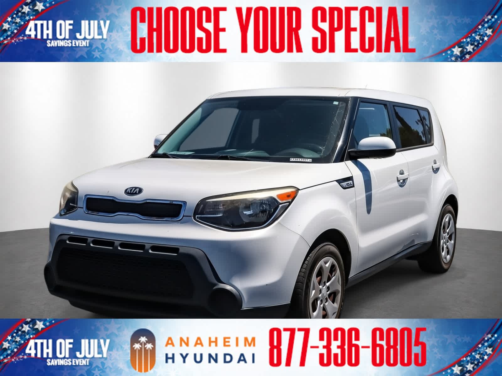 Clear White 2015 Kia Soul Wagon Front-Wheel Drive Manual