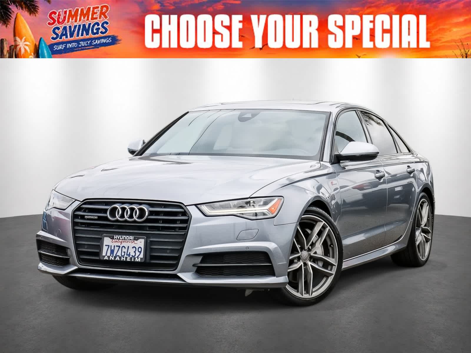 Gray 2016 Audi A6 Sedan All-Wheel Drive 8-Speed Automatic