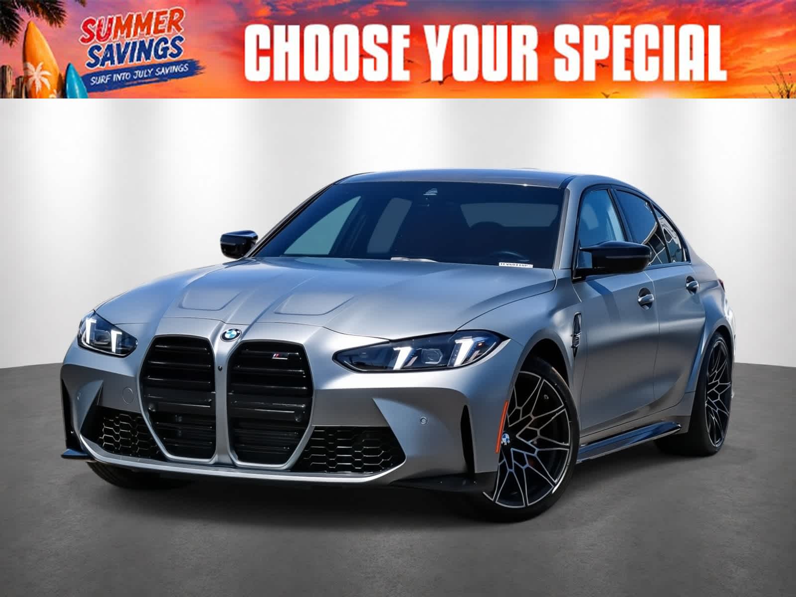 Gray (Frozen Pure Grey II Metallic) 2026 BMW M3 Sedan All-Wheel Drive 8-Speed Automatic