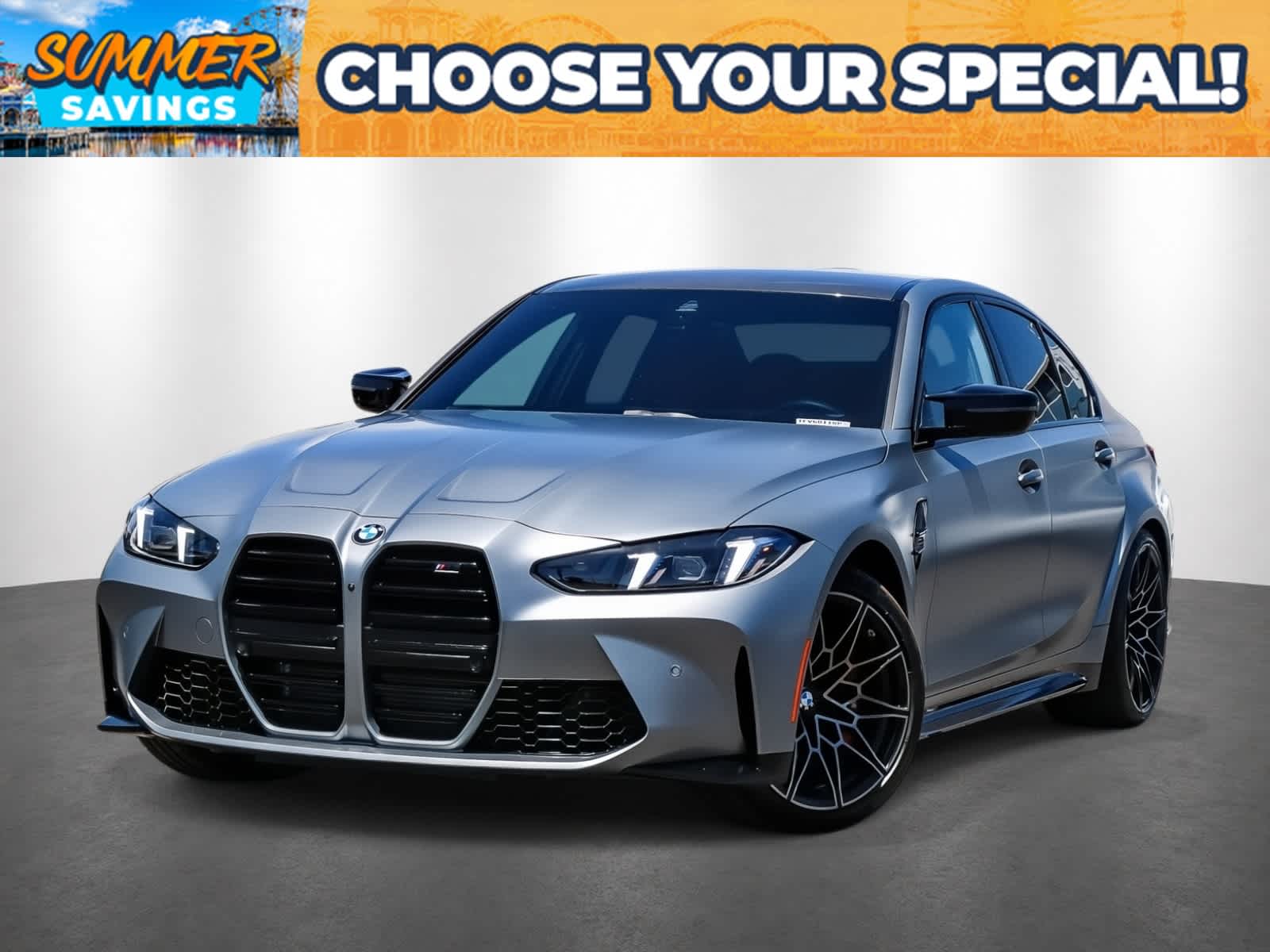 Gray (Frozen Pure Grey II Metallic) 2026 BMW M3 Sedan All-Wheel Drive 8-Speed Automatic