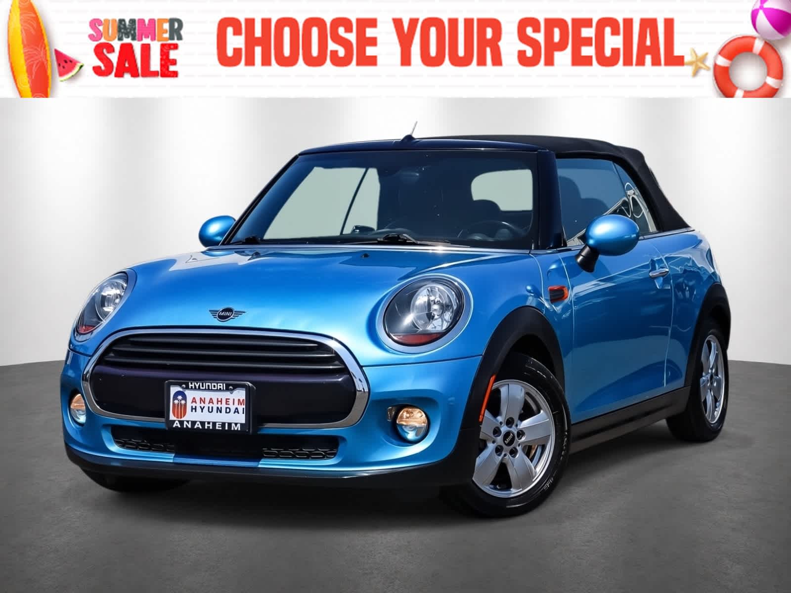 Electric Blue Metallic 2019 MINI Cooper Convertible FWD Convertible Front-Wheel Drive 6-Speed Automatic
