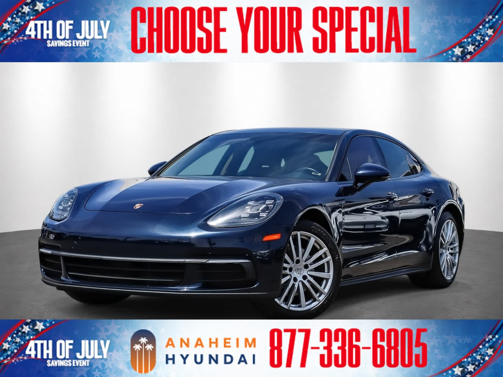 Blue 2017 Porsche Panamera Sedan All-Wheel Drive Automatic