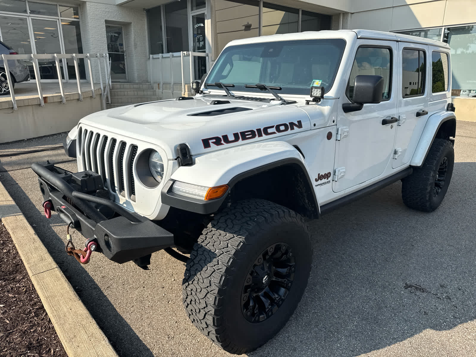 2019 Jeep Wrangler Unlimited Rubicon Bright White Clearcoat at Rick Weaver GMC