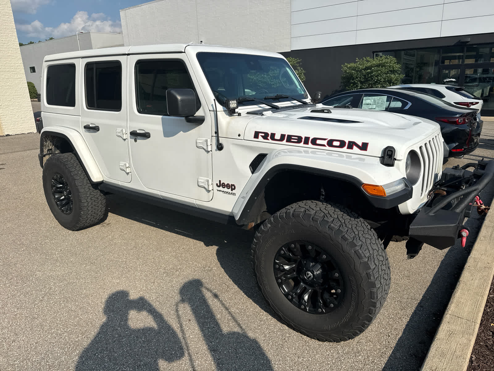 2019 Jeep Wrangler Unlimited Rubicon Bright White Clearcoat at Rick Weaver GMC