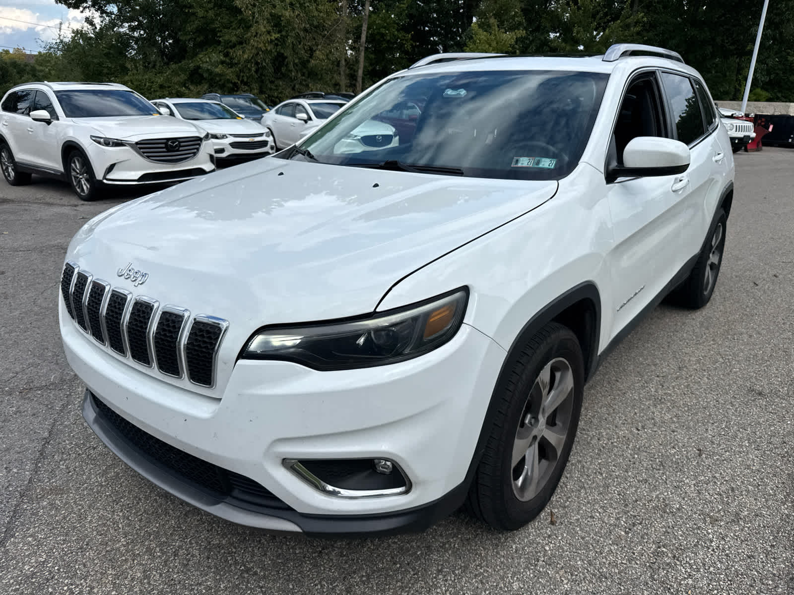 2019 Jeep Cherokee Limited Bright White Clearcoat at Rick Weaver Chevrolet