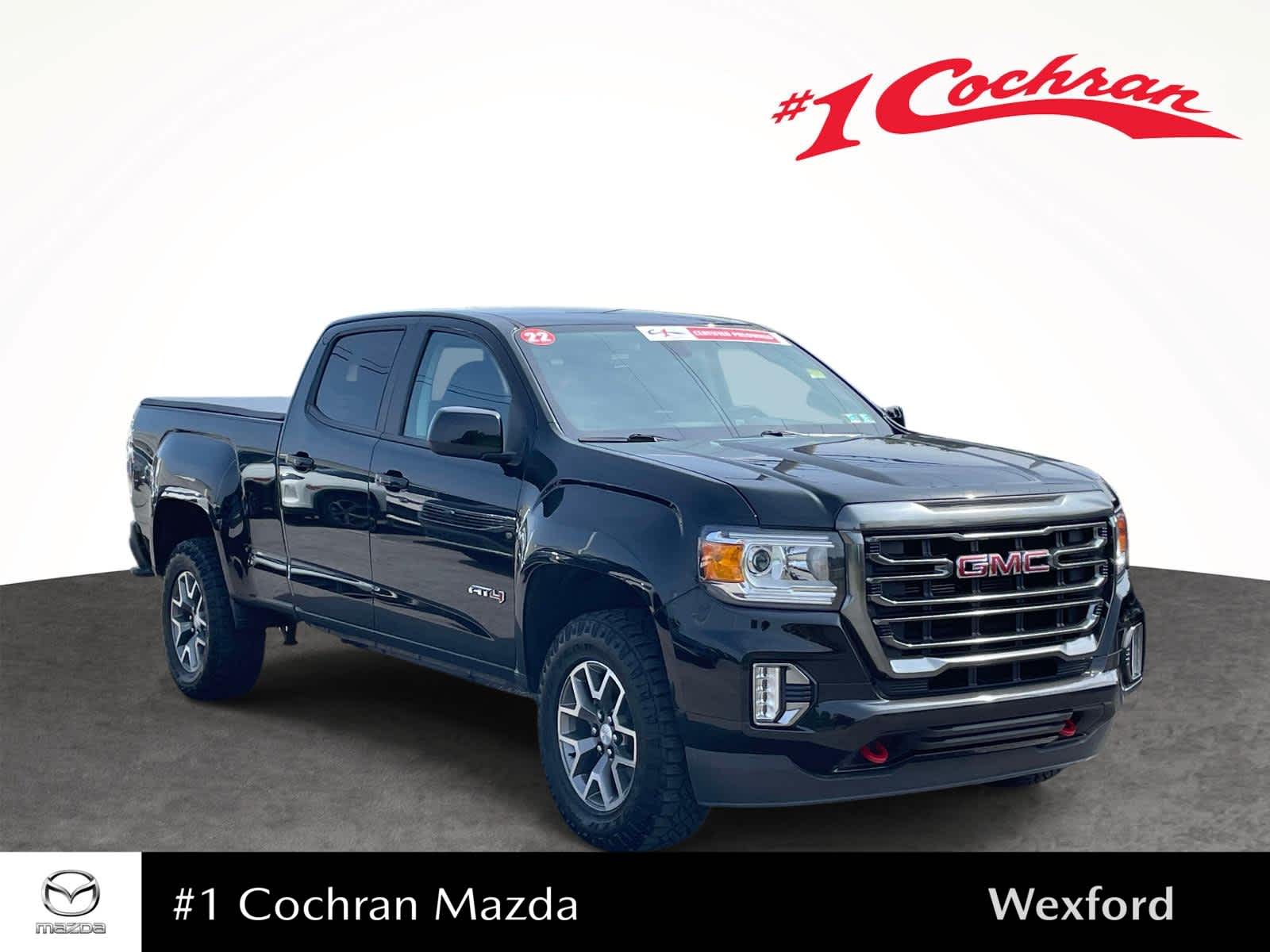 2022 GMC Canyon 4WD AT4 w/Cloth Onyx Black at Rick Weaver GMC