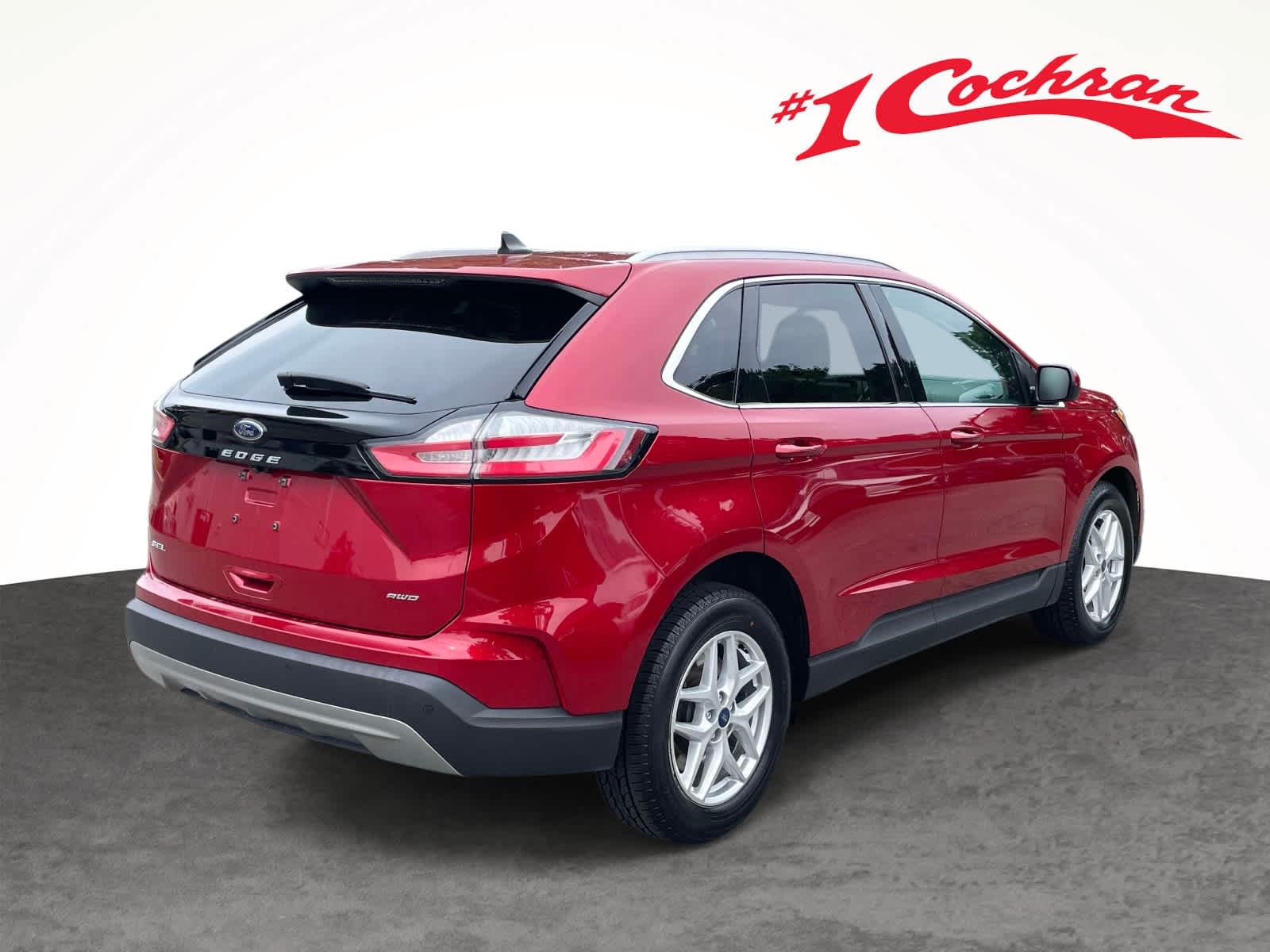 2022 Ford Edge SEL Rapid Red Metallic Tinted Clearcoat at Altoona Honda