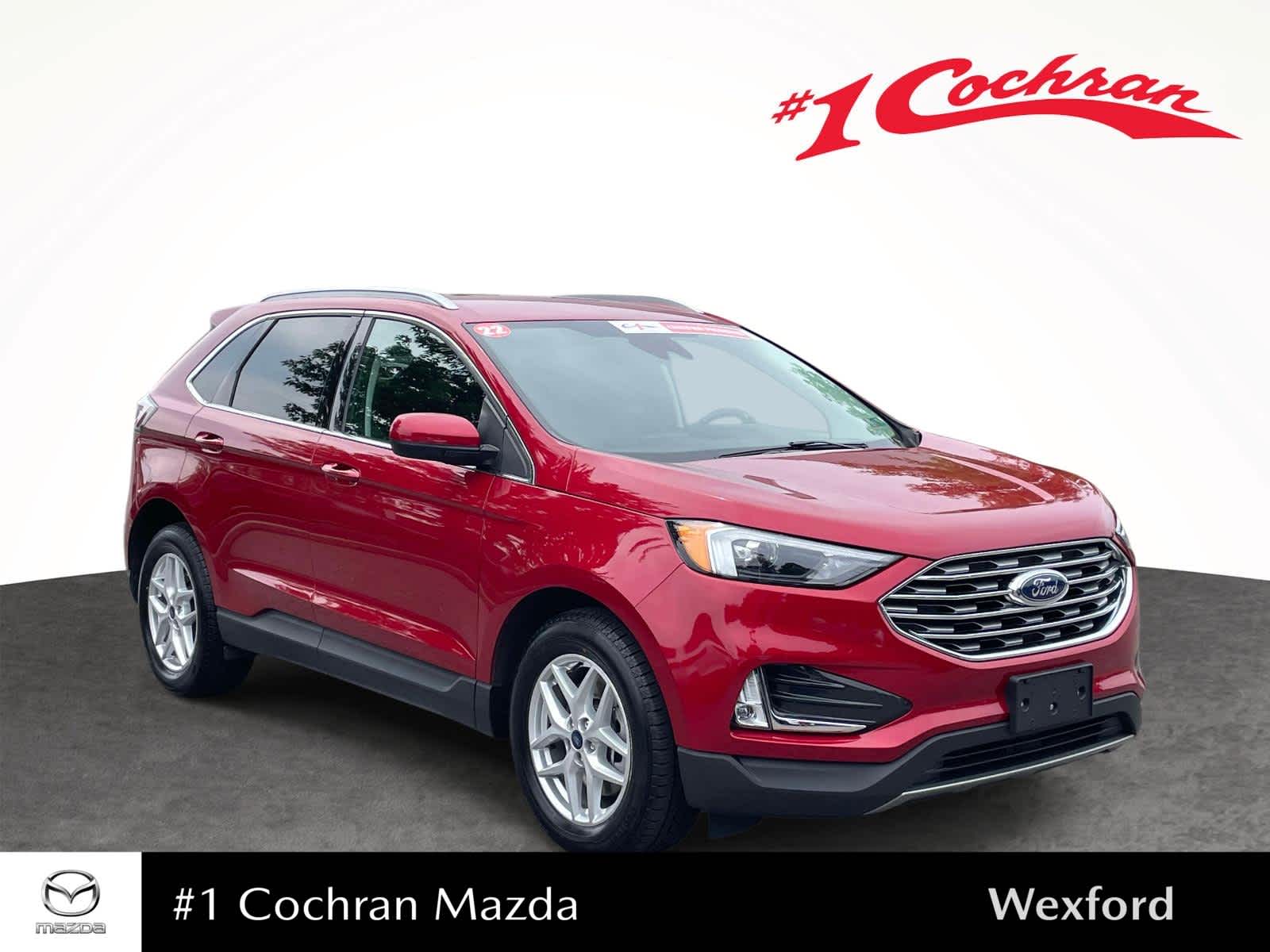 2022 Ford Edge SEL Rapid Red Metallic Tinted Clearcoat at Altoona Honda