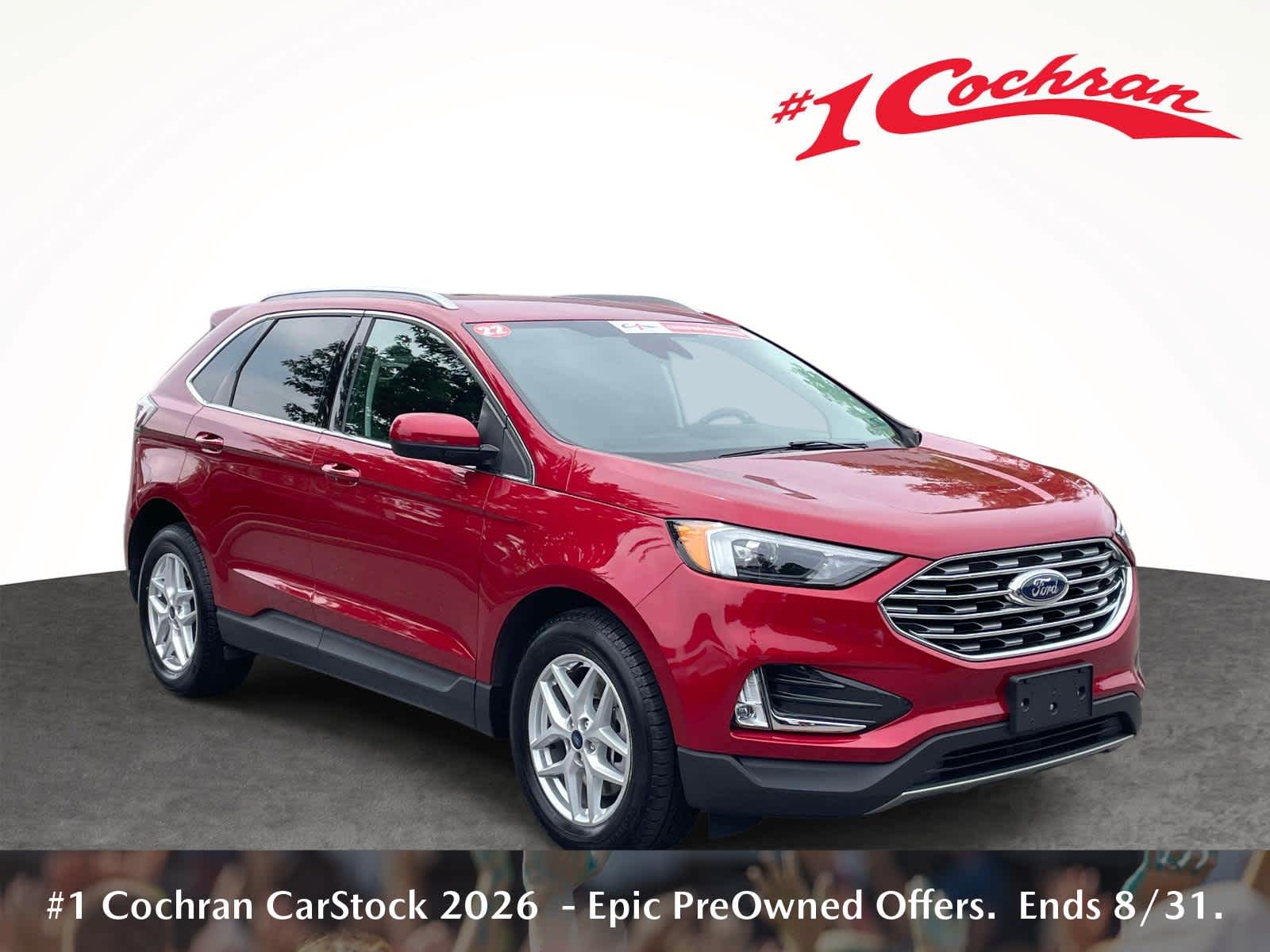 2022 Ford Edge SEL Rapid Red Metallic Tinted Clearcoat at Altoona Honda