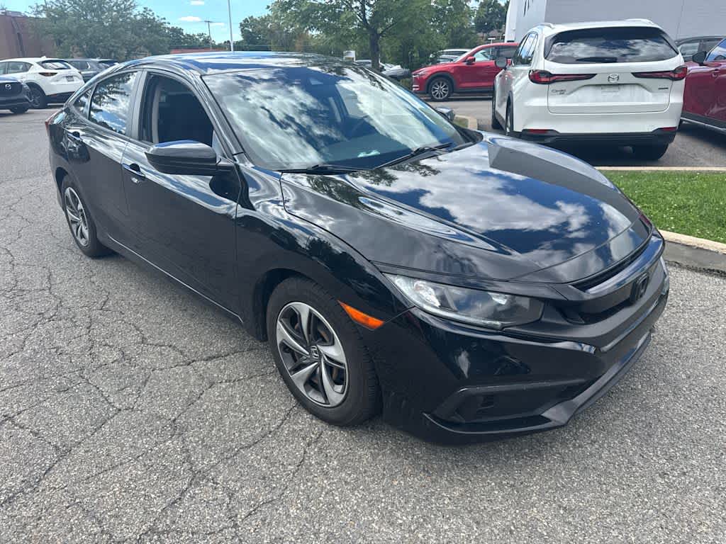2019 Honda Civic Sedan LX Crystal Black Pearl at Diehl Automotive
