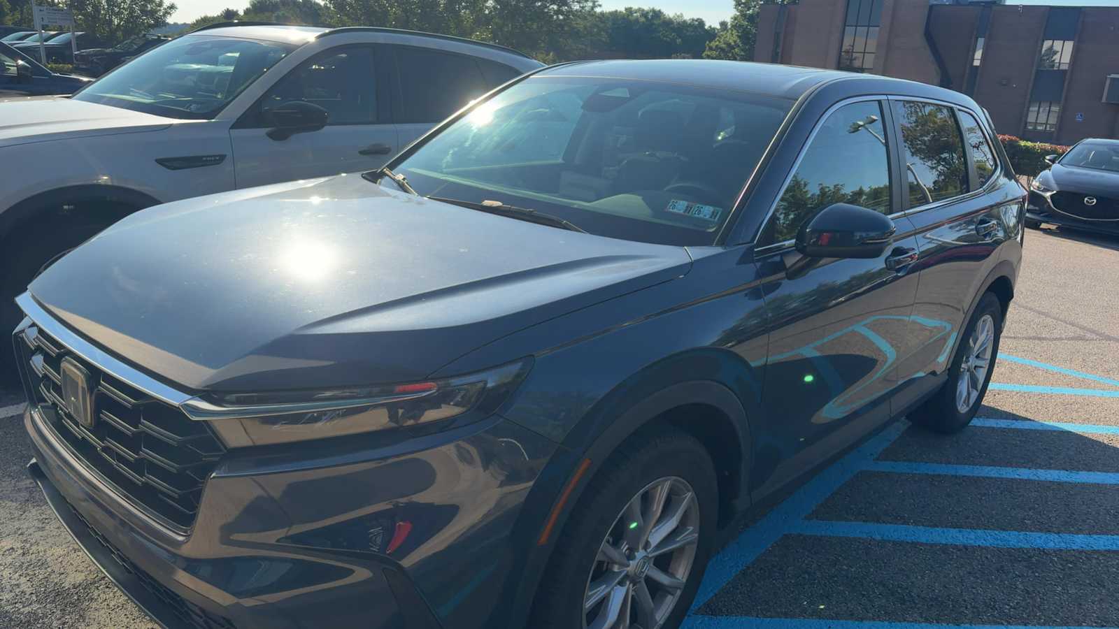 2024 Honda CR-V EX Canyon River Blue Metallic at Altoona Honda