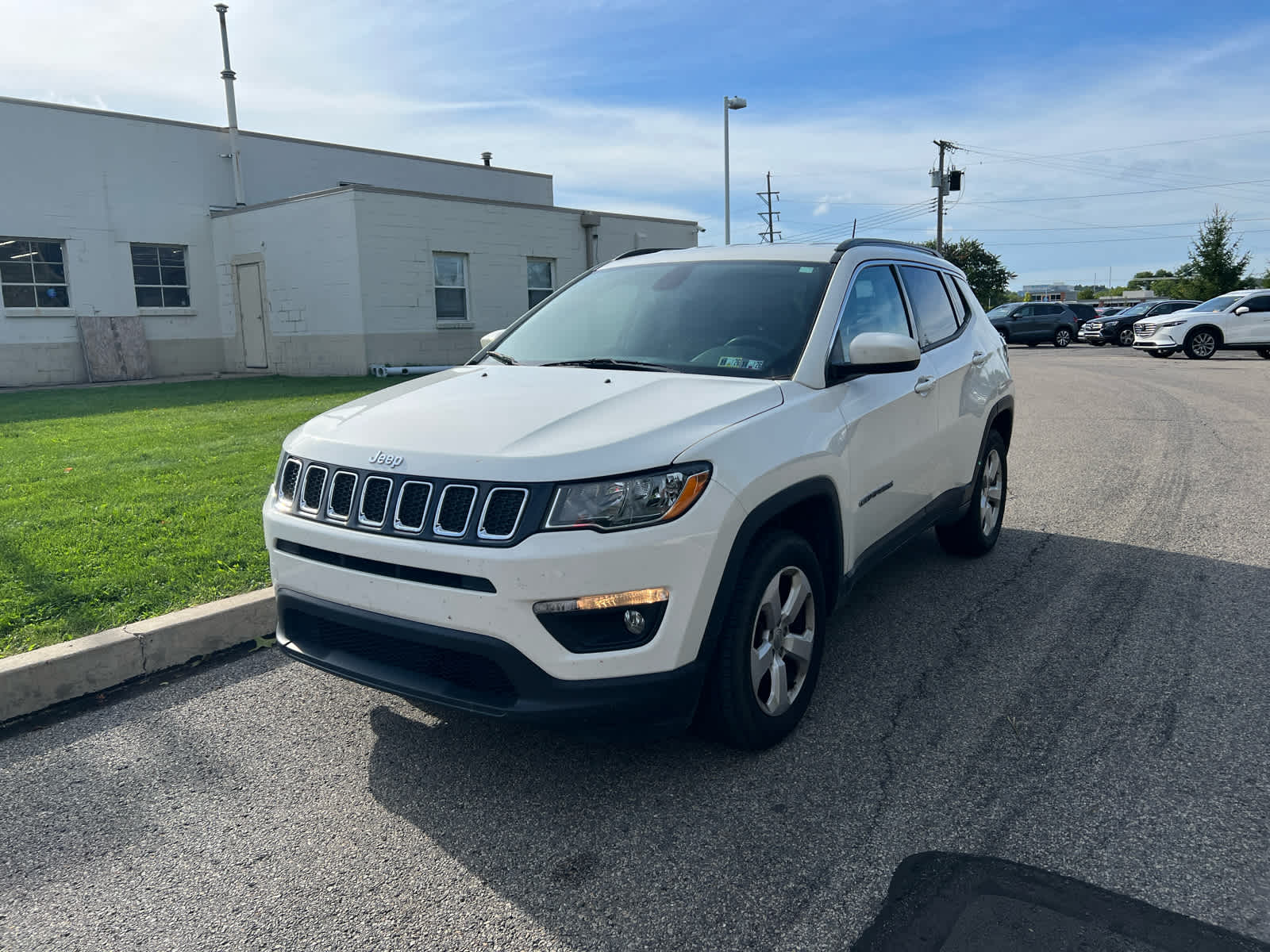 2018 Jeep Compass Latitude White Clearcoat at Cochran Mazda