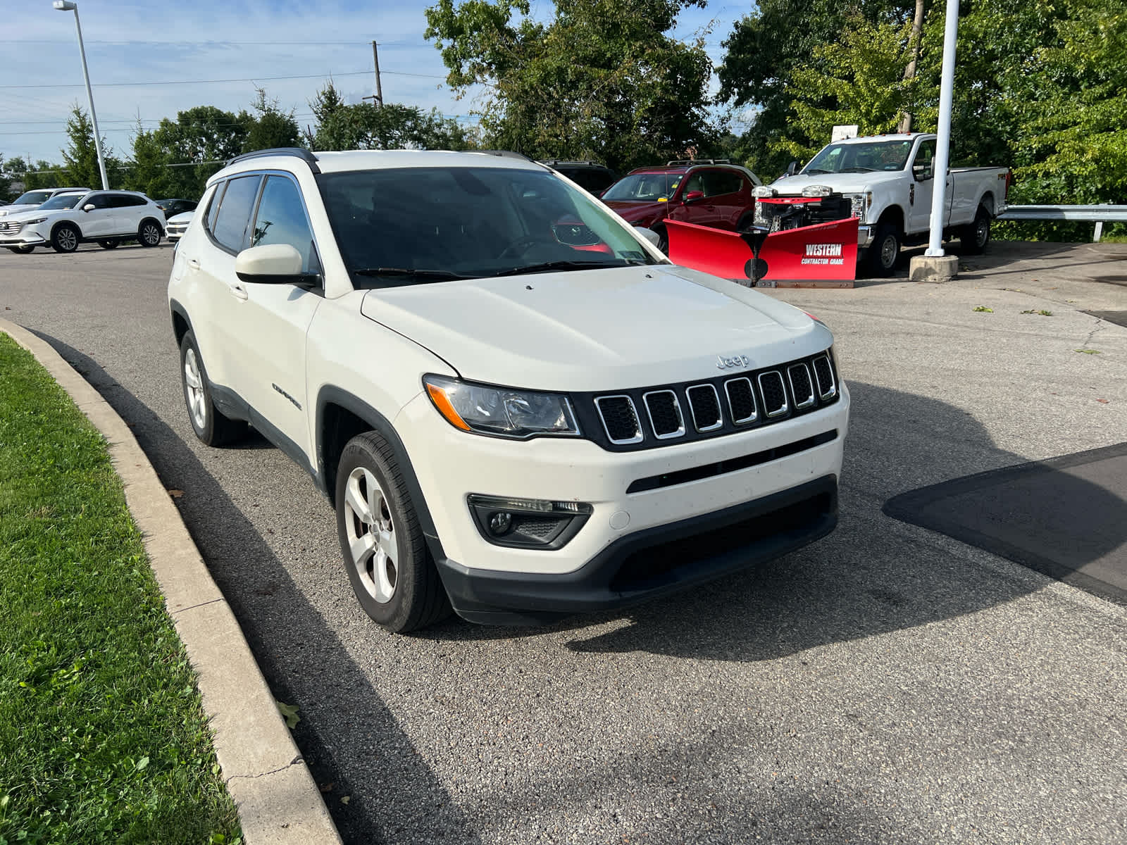 2018 Jeep Compass Latitude White Clearcoat at Cochran Mazda