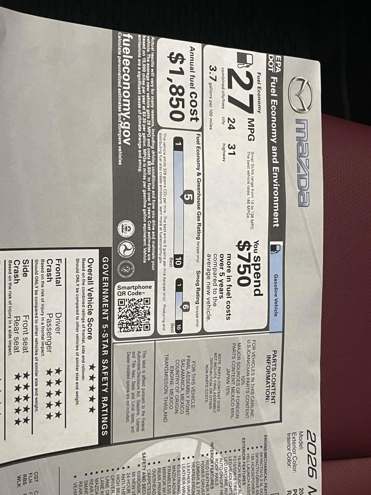 2026 Mazda CX-30 2.5 S Carbon Edition Polymetal Gray Metallic at Cochran Mazda