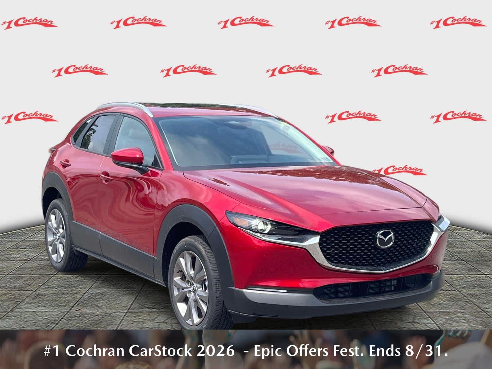 2026 Mazda CX-30 2.5 S Preferred Soul Red Crystal Metallic at Cochran Mazda