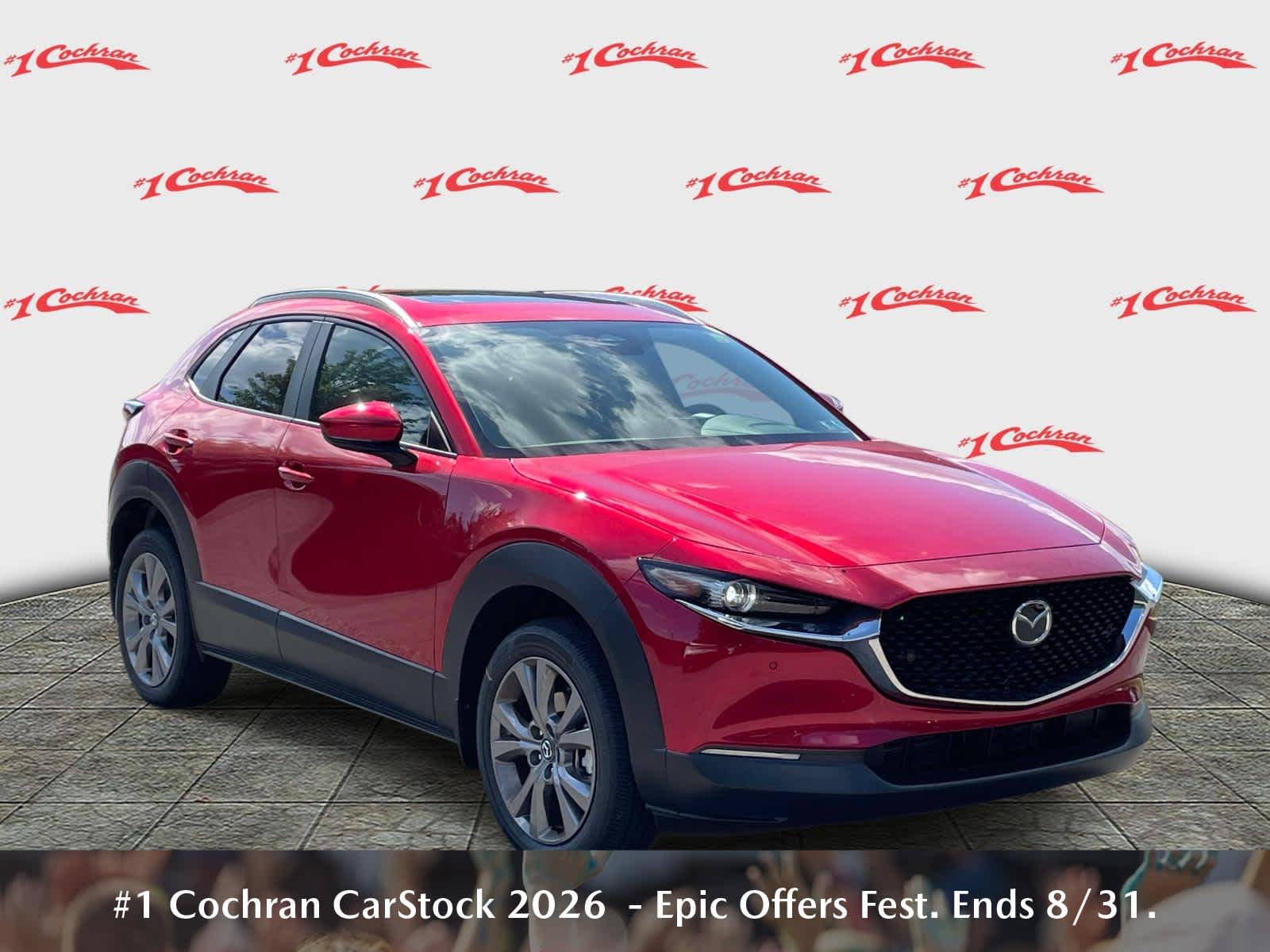 2026 Mazda CX-30 2.5 S Preferred Soul Red Crystal Metallic at Cochran Mazda