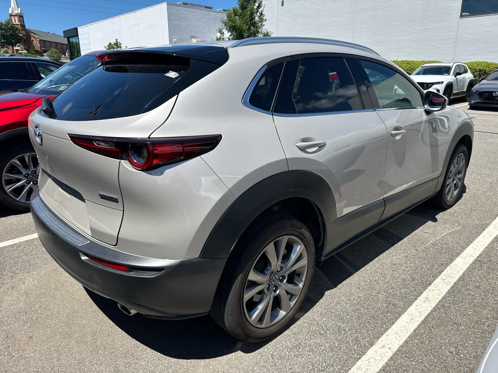 2023 Mazda CX-30 2.5 S Premium Package Platinum Quartz Metallic at Cochran Mazda