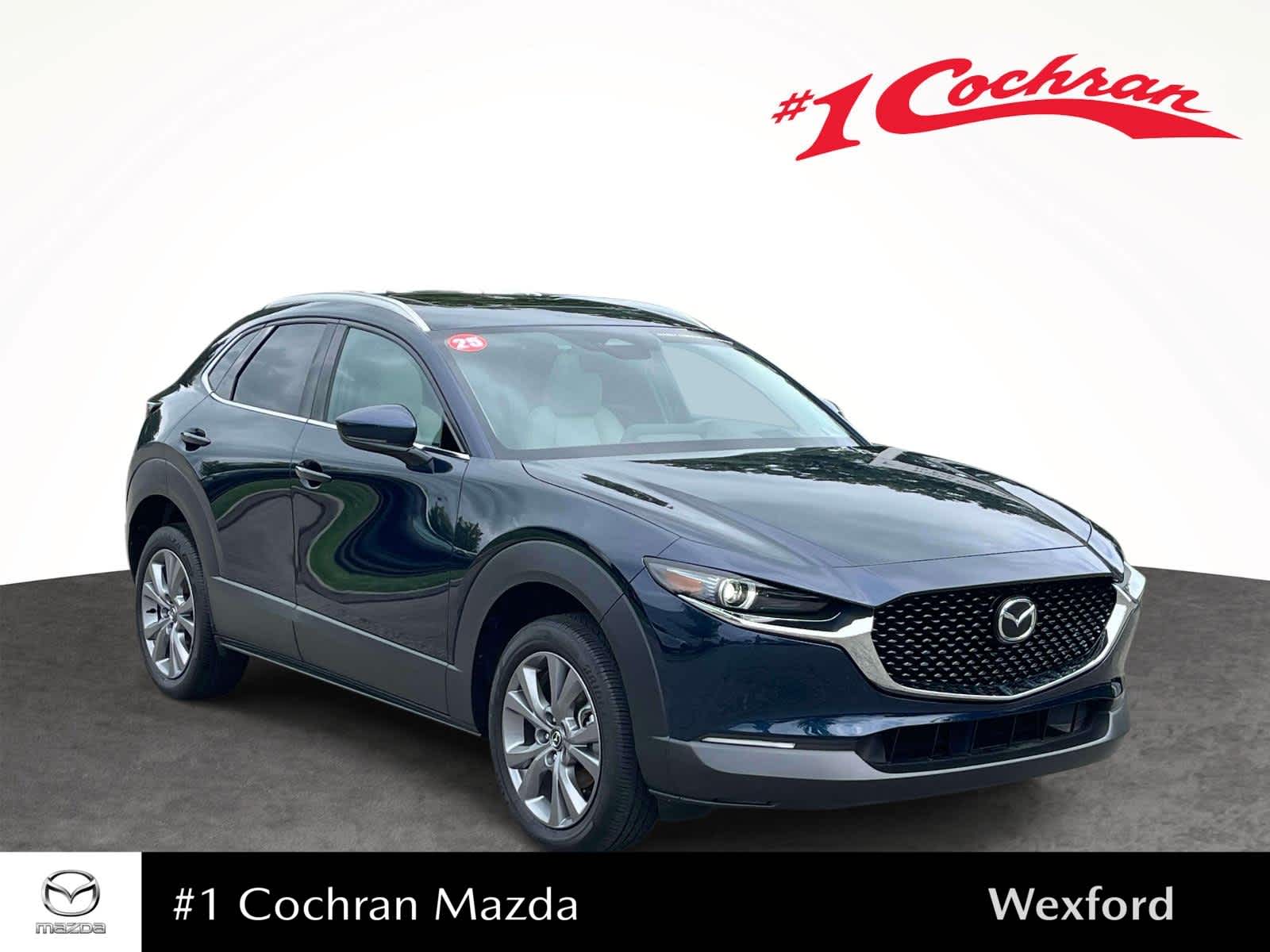 2025 Mazda CX-30 2.5 S Premium Package Deep Crystal Blue Mica at Cochran Mazda
