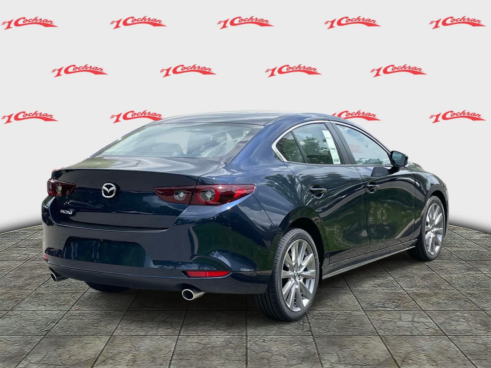 2026 Mazda Mazda3 Sedan 2.5 S Preferred Deep Crystal Blue Mica at Cochran Mazda