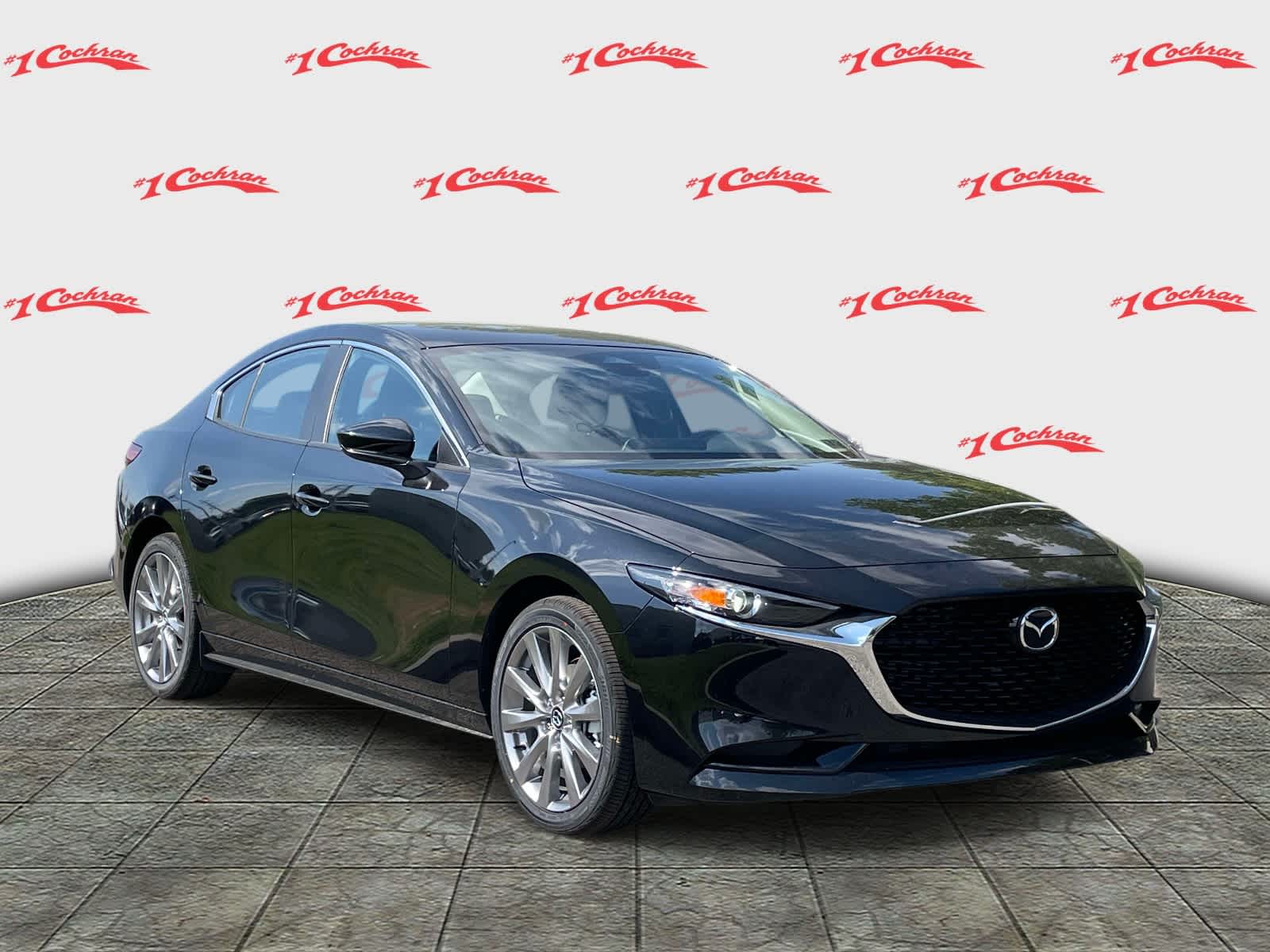 2026 Mazda Mazda3 Sedan 2.5 S Preferred Jet Black Mica at Cochran Mazda
