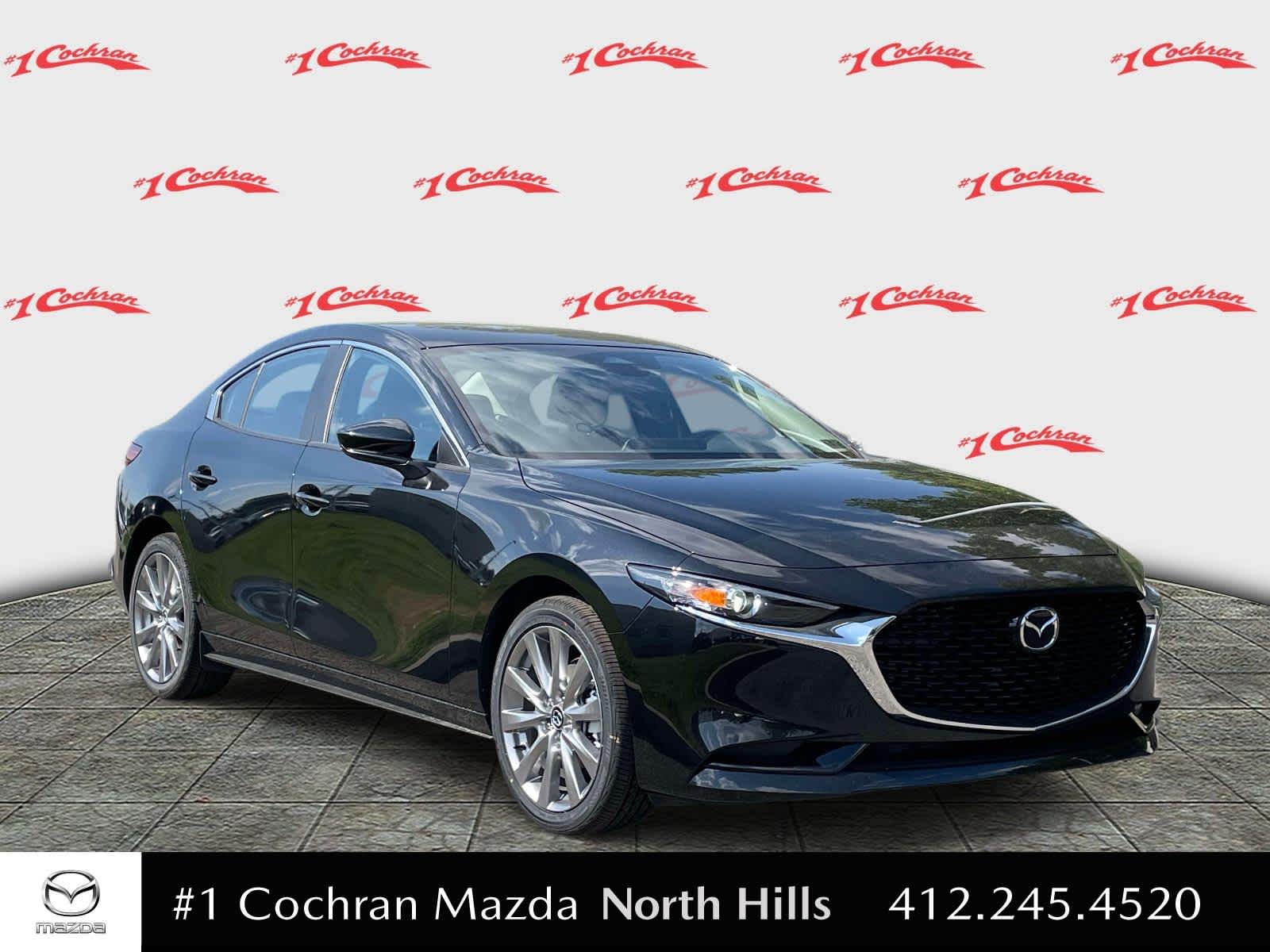2026 Mazda Mazda3 Sedan 2.5 S Preferred Jet Black Mica at Cochran Mazda
