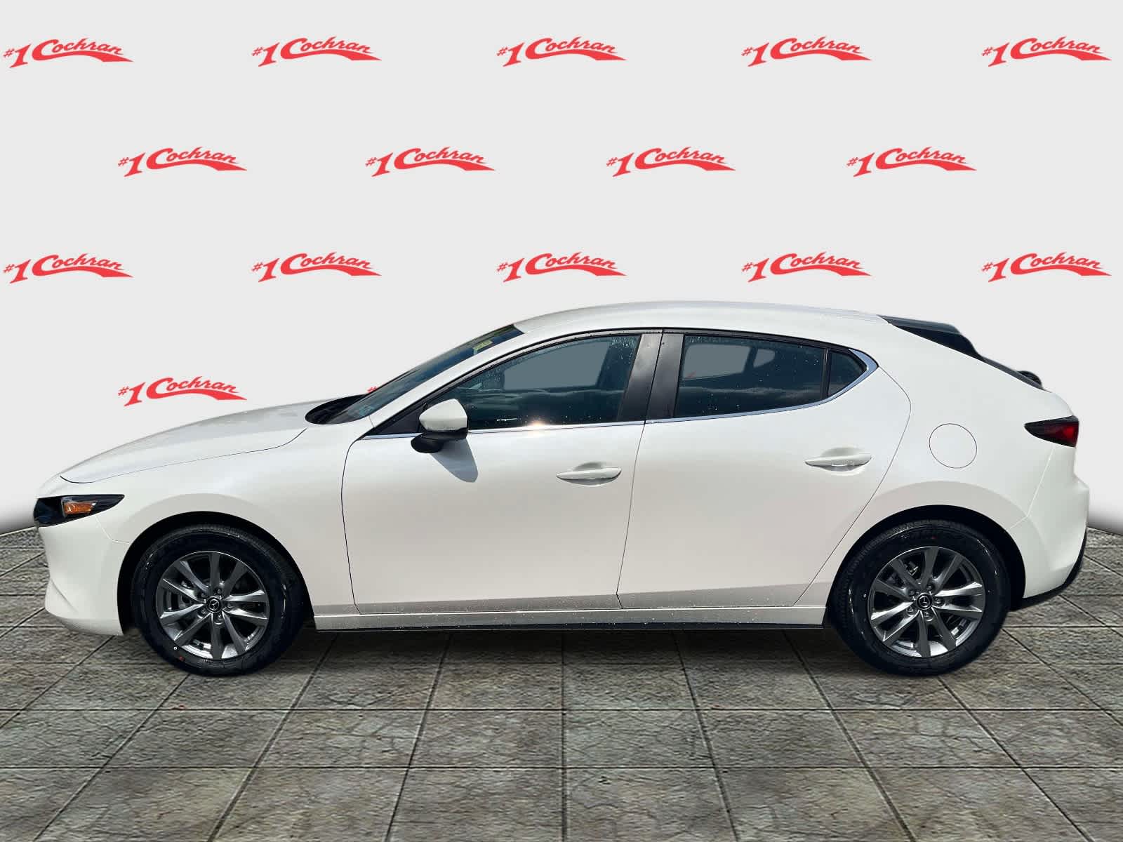 2026 Mazda Mazda3 Hatchback 2.5 S Snowflake White Pearl Mica at Cochran Mazda