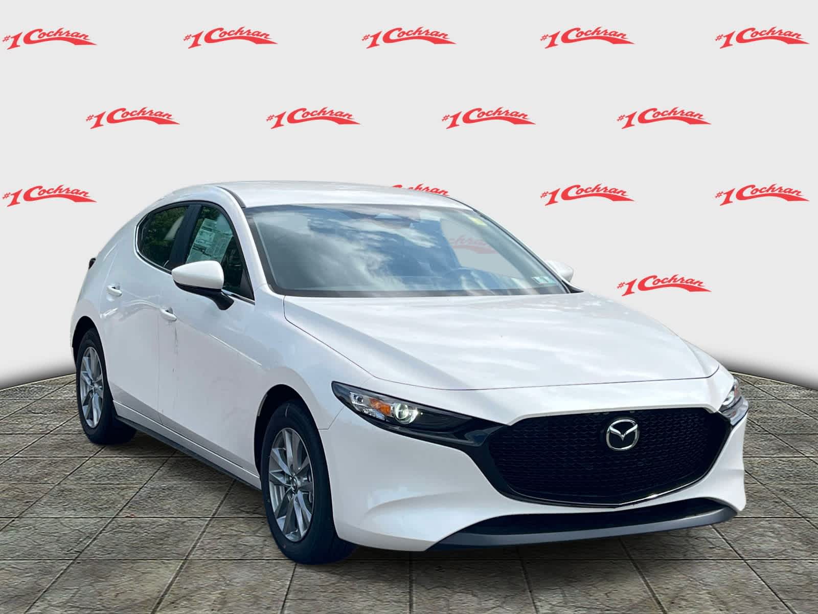2026 Mazda Mazda3 Hatchback 2.5 S Snowflake White Pearl Mica at Cochran Mazda