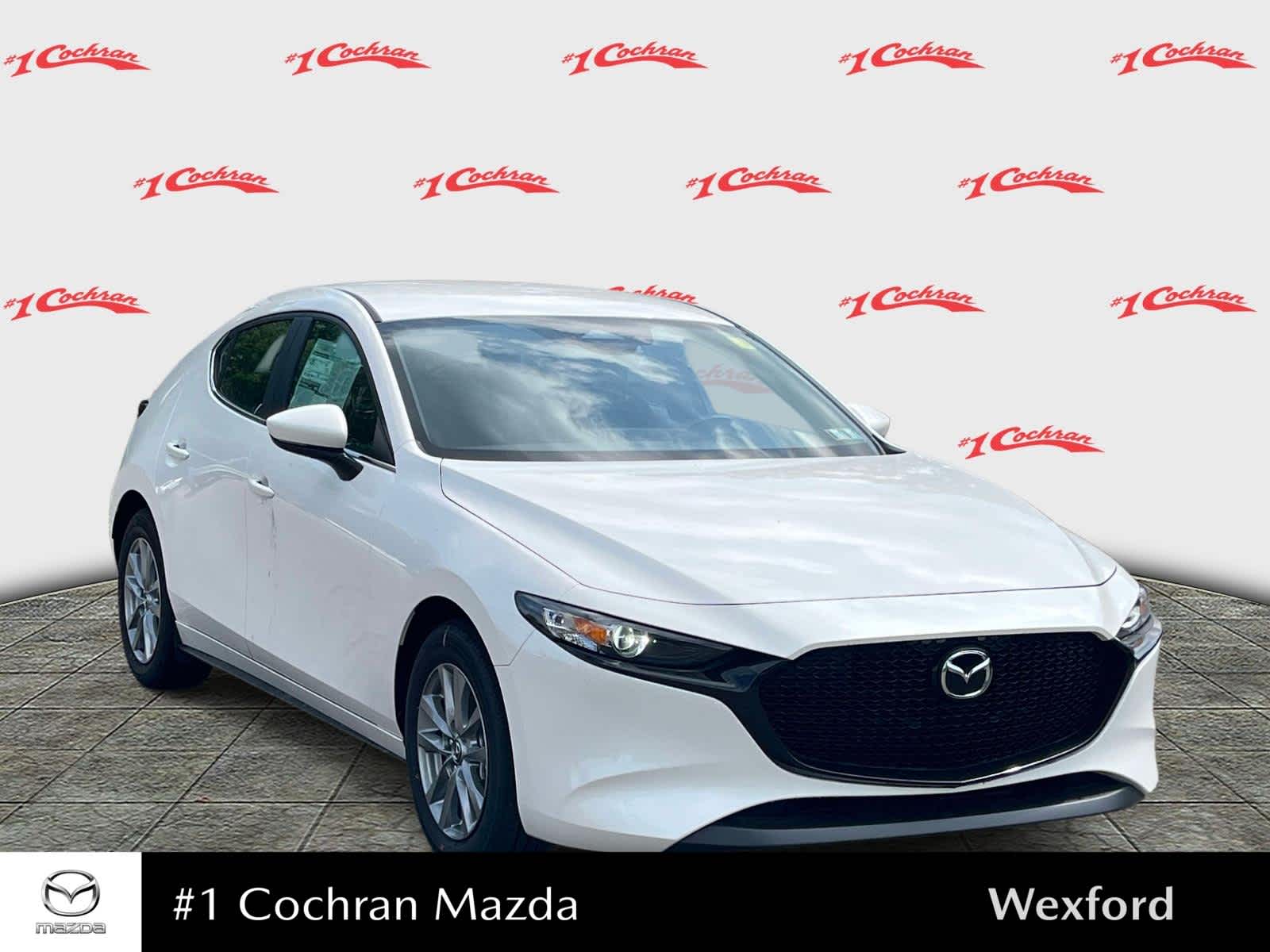 2026 Mazda Mazda3 Hatchback 2.5 S Snowflake White Pearl Mica at Cochran Mazda