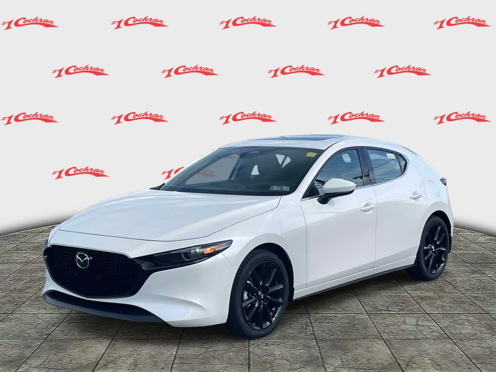 2026 Mazda Mazda3 Hatchback 2.5 S Premium Snowflake White Pearl Mica at Cochran Mazda