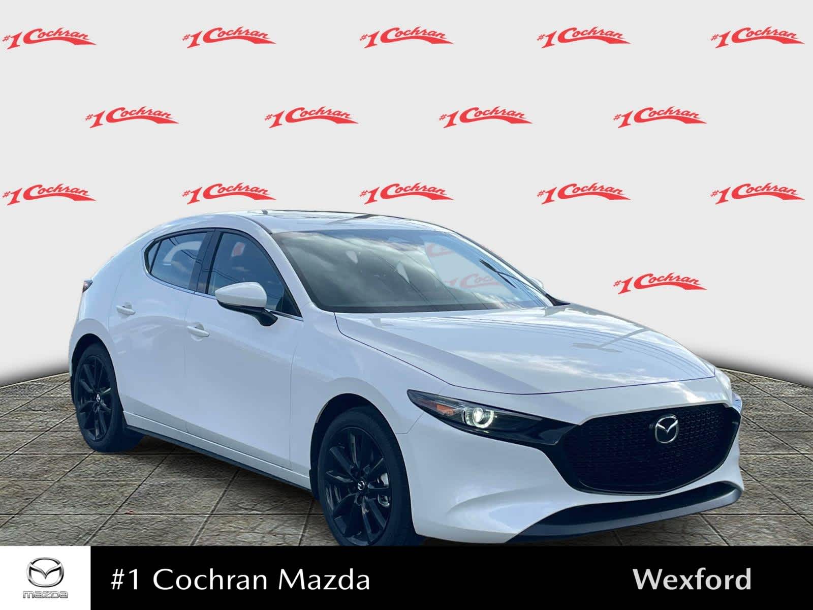 2026 Mazda Mazda3 Hatchback 2.5 S Premium Snowflake White Pearl Mica at Cochran Mazda