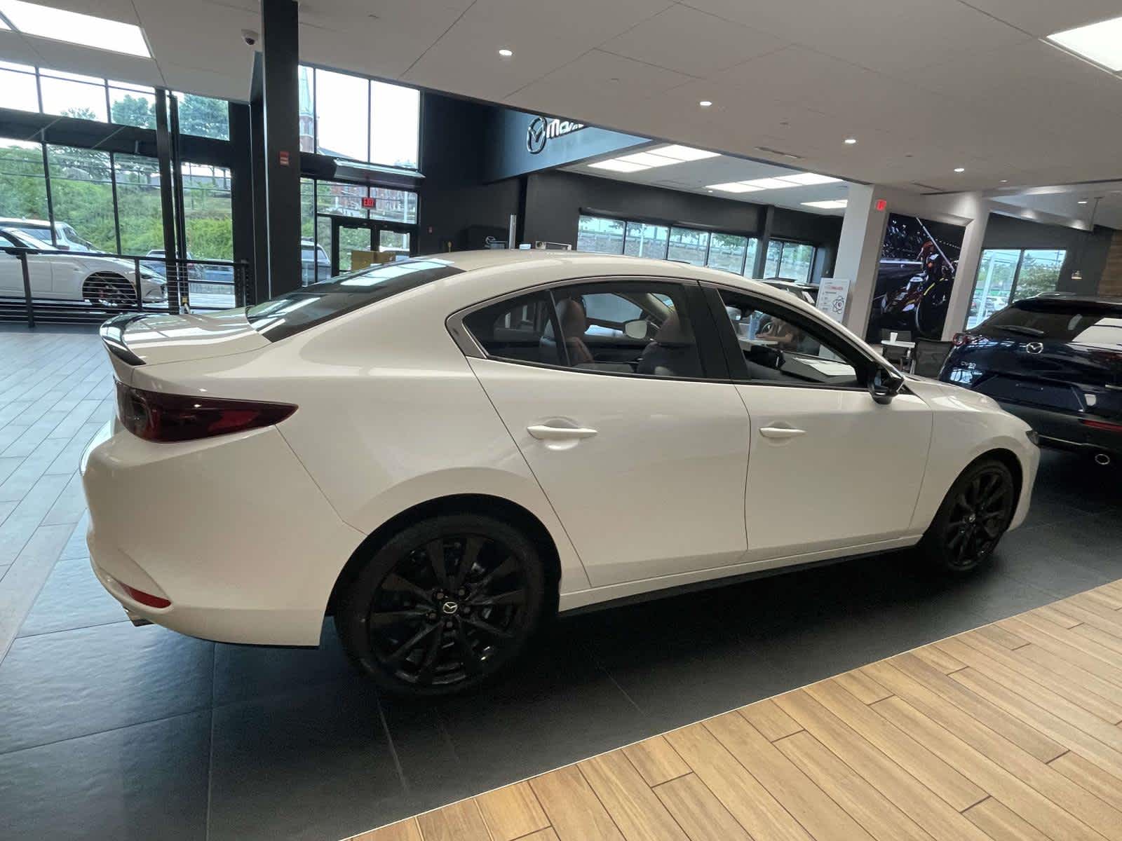 2026 Mazda Mazda3 Sedan 2.5 S Carbon Edition Snowflake White Pearl Mica at Cochran Mazda