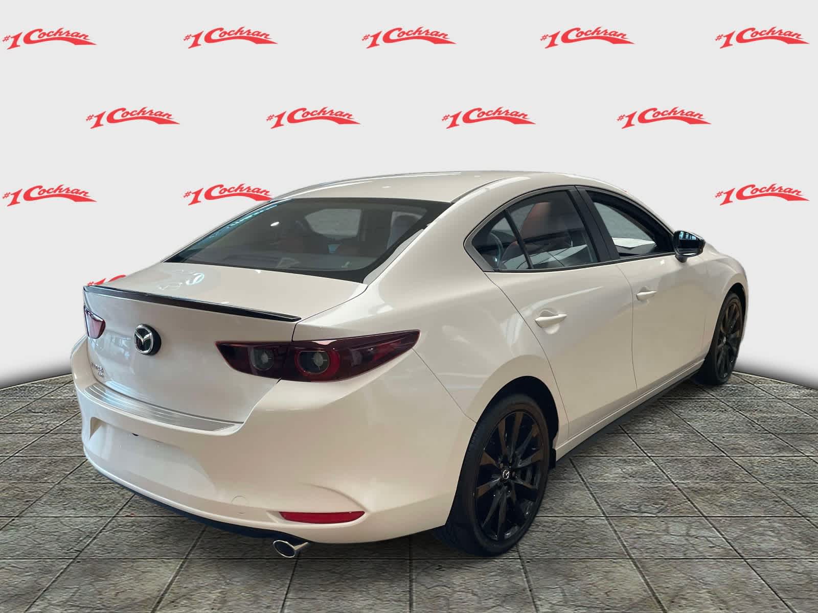 2026 Mazda Mazda3 Sedan 2.5 S Carbon Edition Snowflake White Pearl Mica at Cochran Mazda