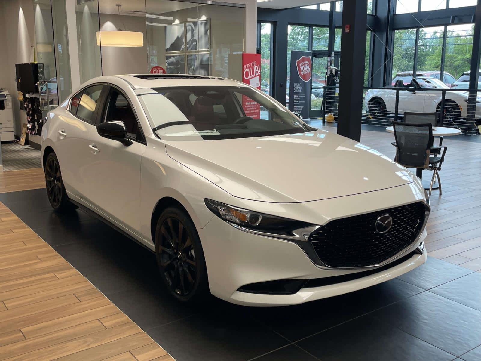 2026 Mazda Mazda3 Sedan 2.5 S Carbon Edition Snowflake White Pearl Mica at Cochran Mazda